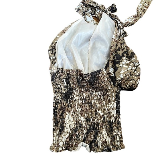 Animal Print Y2K Halter Top M - Picture 5 of 6